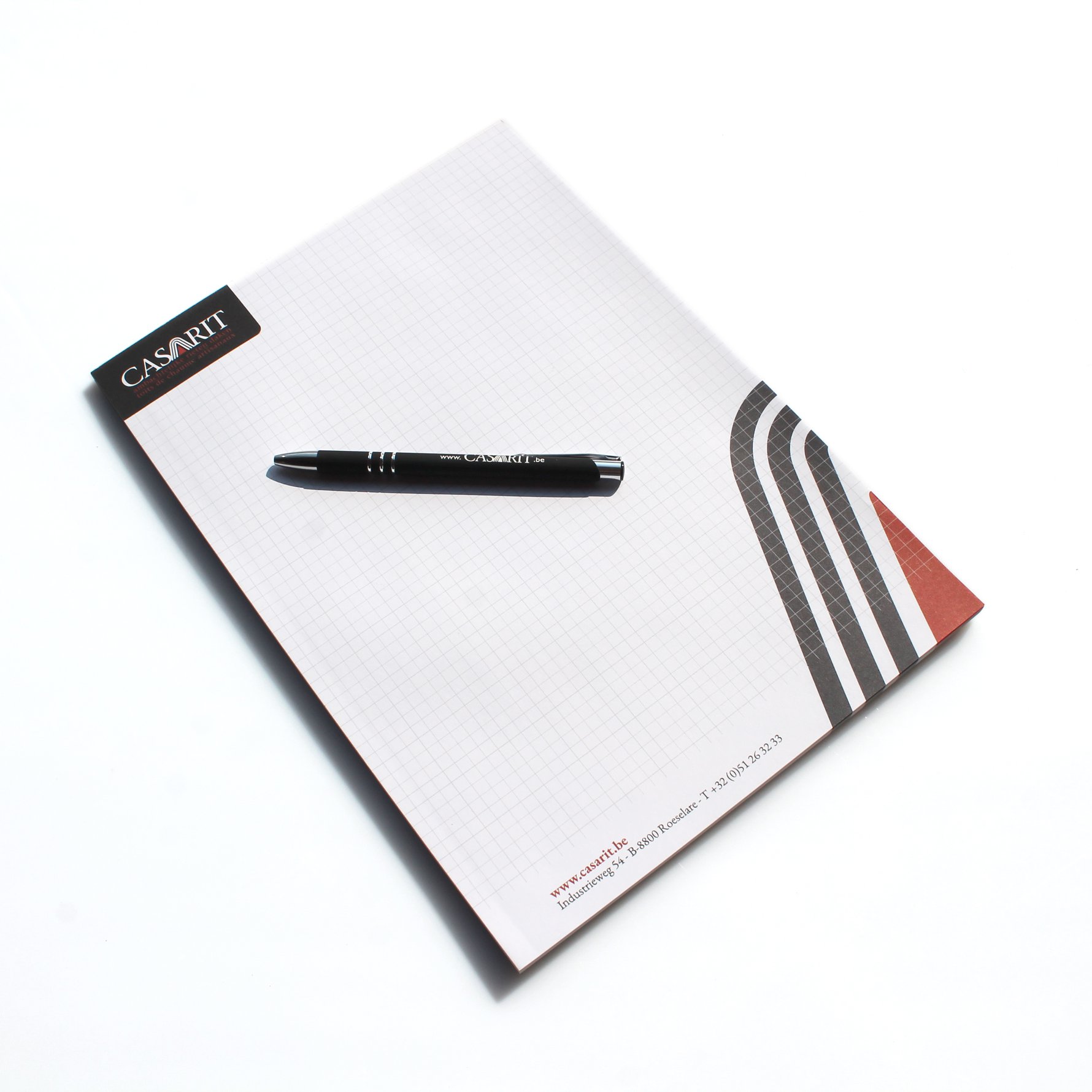 Mioo Design - Casarit Briefpapier ontwerp - Creatief reclamebureau Roeselare & Communicatiebureau Roeselare - Grafisch ontwerp - Freelancer - West-Vlaanderen - Brugge - Kortrijk