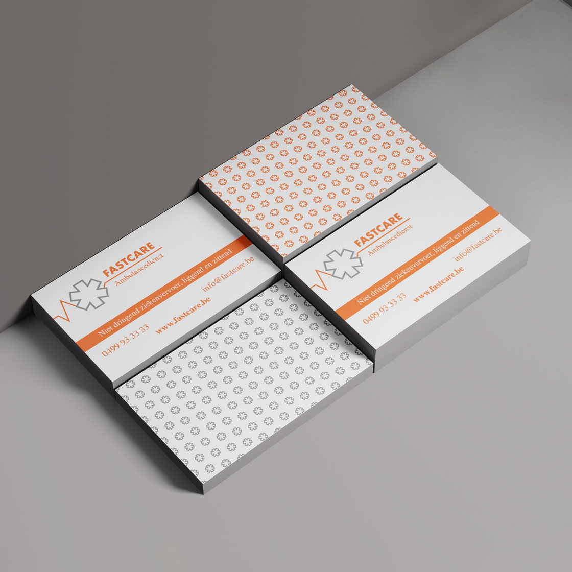 Mioo Design - Fastcare - Naamkaartje - Creatief reclamebureau Roeselare & Communicatiebureau Roeselare - Grafisch ontwerp - Freelancer - West-Vlaanderen - Brugge - Kortrijk - 2